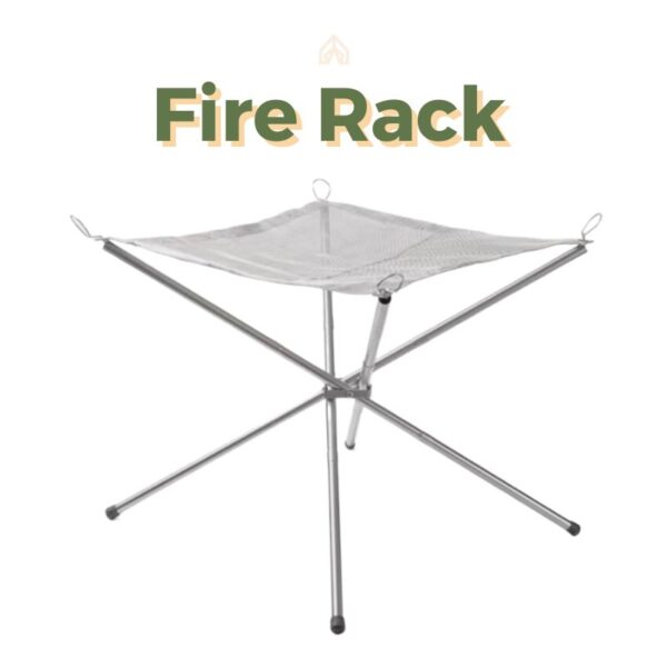 Camping Fire Rack Stainless Steel Foldable