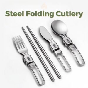 Stainless Steel Folding Cutlery Set 4pcs